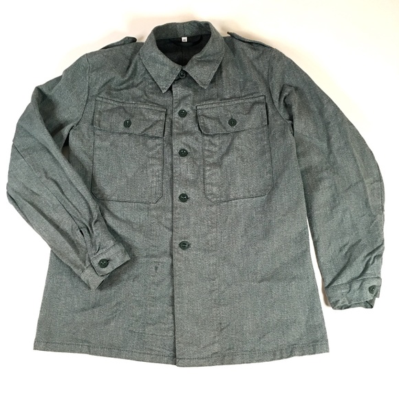 Vintage Denim Jean Button Down Shirt - Picture 1 of 8